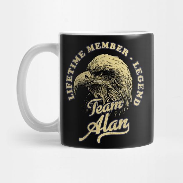 Alan Name - Lifetime Member Legend - Eagle by Stacy Peters Art